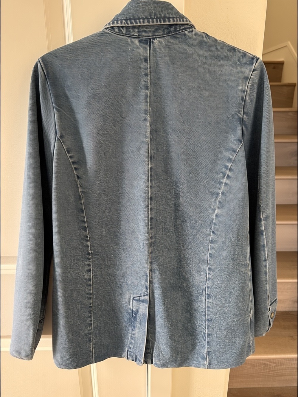MANGO Blue Denim Blazer - Picture 3 of 11